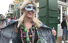 Carmella has always wanted to enjoy the festivities of Mardi Gras join background