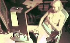 Sarah gets caught being sexual on the security cam - movie 10 - 3