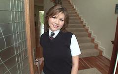 Ver ahora - Leigh livingston makes the camera man happy after school