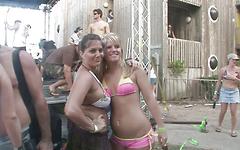 These sexy amateur girls are naked for the outdoor audience and loving it - movie 5 - 6