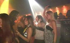 Nightclub party amateur chicks flash their gashes and asses on dance floor join background