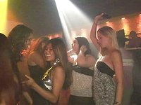 Watch Now - Nightclub party amateur chicks flash their gashes and asses on dance floor