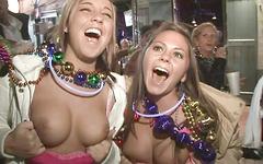 Mardi Gras footage features hot amateurs flashing their boobs in public - movie 5 - 6