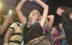 Hot college party girls flash their tits in public at a nightclub - movie 9 - 6