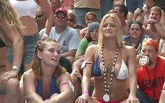 Amateur women compete in a topless bikini contest - movie 3 - 6