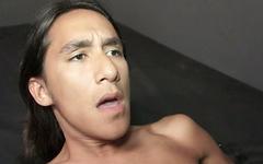 Sexy and athletic Native American twinks suck and bareback fuck - movie 5 - 6
