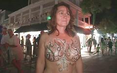Wild partiers show lots of skin in public on the streets - movie 4 - 5