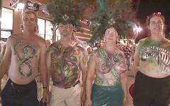 Wild partiers show lots of skin in public on the streets - movie 4 - 7