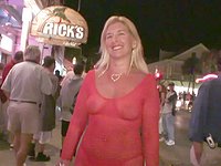 Amateur partygoers show off their tits out on the street and in public - movie 6 - 2