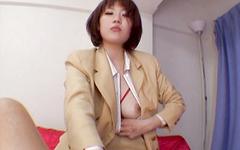 Regarde maintenant - Asian yui aizawa wearing red lingerie sucks on a dick in a hotel room