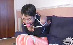 Gina enjoys being bound and gagged join background