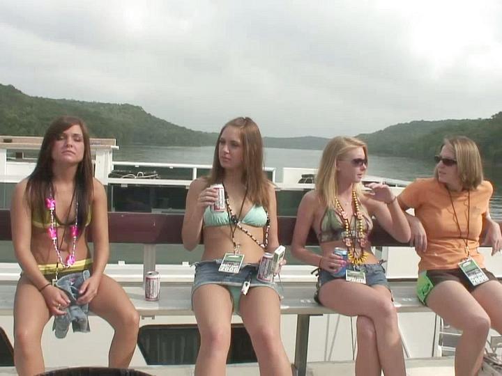 Big Boat Strip Tease Videos Filmed On Location As Girls Smoke And Strip For