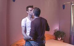 Ben Andrews and Ludovic Canot in jock on jock monster cock fuck session - movie 1 - 2