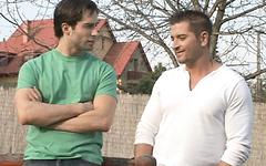Michale Lucas has a chat with Claudio Antonelli behind the scenes - movie 8 - 2
