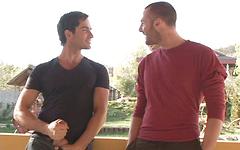 Scruffy European jock Tim Kruger makes out with Michael Lucas in interview - movie 9 - 5