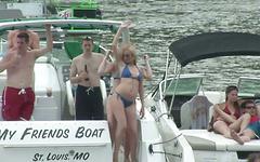 Tina starts to strip in front of everyone on the boat - movie 10 - 3