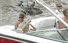 Karen starts to strip in front of everyone on the boat - movie 8 - 2