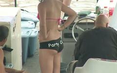 Bertha starts to strip in front of everyone on the boat - movie 9 - 4