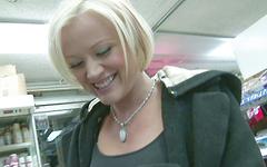 Sexy Blonde and 19, Jasmine Jolie Fucks in Aisle of Convenience Store join background