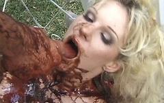 Tia Gunn covers herself with chocolate so guy can eat her up - movie 4 - 7