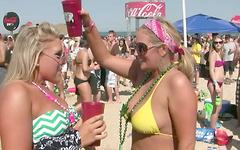 College coed party girls show off their wares in public flashing their tits - movie 3 - 6