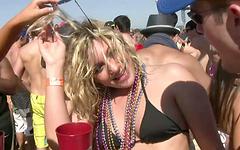 College party girls flash their tits in public during spring break - movie 4 - 5