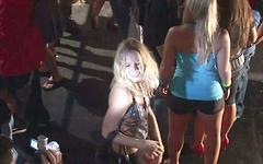 Amateur party chicks get wild in a club and flash their tits - movie 6 - 3
