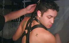 Hot Latino Jock Gets His Ass Worked With a Series of Sex Toys in BDSM Scene - movie 8 - 4
