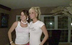 Pretty amateur college party girls get down for some lesbian action - movie 7 - 2