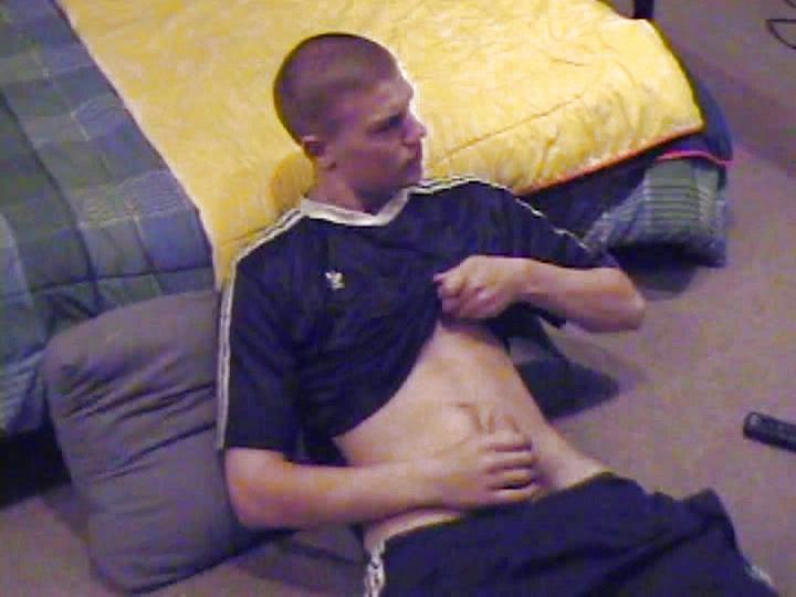 Athletic Twink Amateur Derek Jerks Off and Eats Own Cum