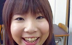 Asian Schoolgirl Nana Kurosaki gets it on with an Asian man join background