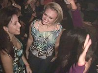 Watch Now - Pretty amateur party girls softcore grind on each other on a dance floor