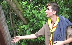 Hung Eurotwink scouts suck and fuck in an outdoor hammock - movie 4 - 2