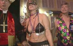 Amateur partiers show off their tits out in public - movie 4 - 5