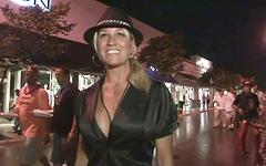 Amateur party girls show off their tits in public in real-life striptease - movie 5 - 5