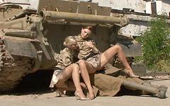 Sandra Sanchez and Tarra White in military themed lesbian action - movie 3 - 3