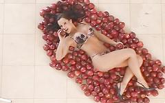 Aurora Snow, Nicole Sheridan and friends pose on apples the forbidden fruit - bonus 1 - 3