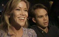 Julie Meadows bangs her beau while a cabbie watches from the front seat - movie 2 - 2