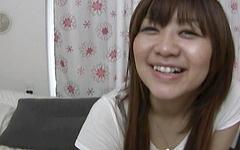 Amateur Japanese teen takes thick dick and a toy in her hairy pussy  - movie 2 - 2