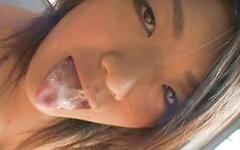 18-year old Japanese chick titty fucks and sucks a dick then eats cum - movie 2 - 7