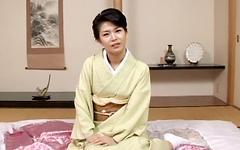 Guarda ora - You will find a very hairy pussy waiting to be fucked under this kimono