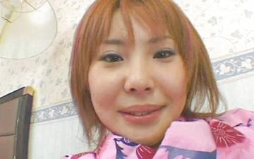 Download Redhead asian cutie sucks on a cock in her kimono.