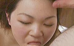 Curvy Japanese chick with a hairy pussy gets fucked with a dildo - movie 4 - 4