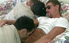 Ver ahora - Cops and muscle bears fuck and suck in group sex orgy