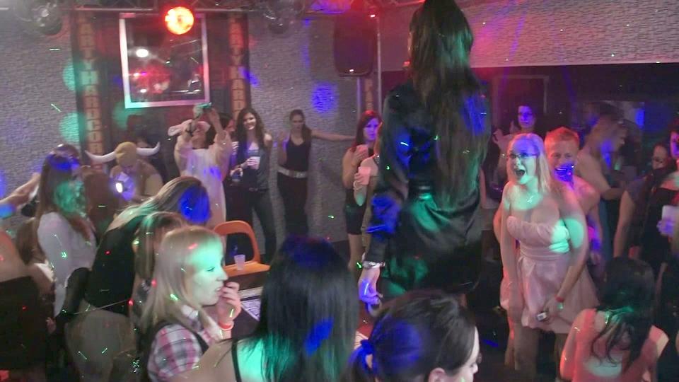 Regular European chicks attend a sex party and have wild sex with strangers bang