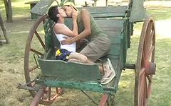 Swarthy Latinos with big uncut cocks have an outdoor threesome - movie 3 - 3