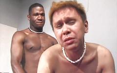 Asian dude gets an interracial reaming from a buff black man - movie 2 - 6