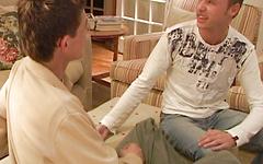 Skinny toned jocks blow and fuck each other in the living room - movie 4 - 2