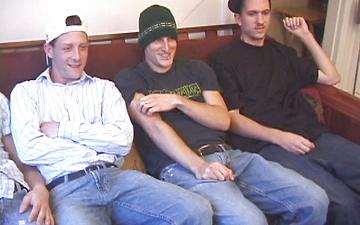 Download Scruffy straight dudes group masturbation leads to blowjobs