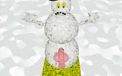 3D computer animated snowman fucks a muscular guy in leather - movie 1 - 4